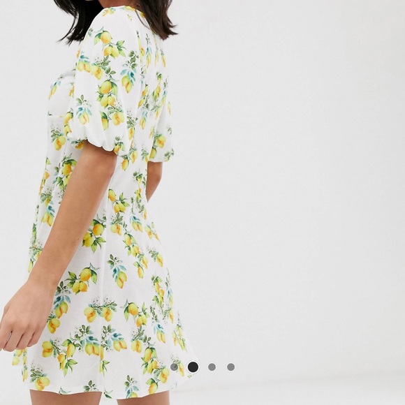 Lemon print mini dress - Picture 2 of 3